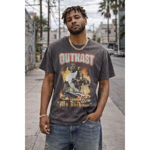 Outkast 90s Rap Band Gray T Shirt Tee Top  Mens Size Medium